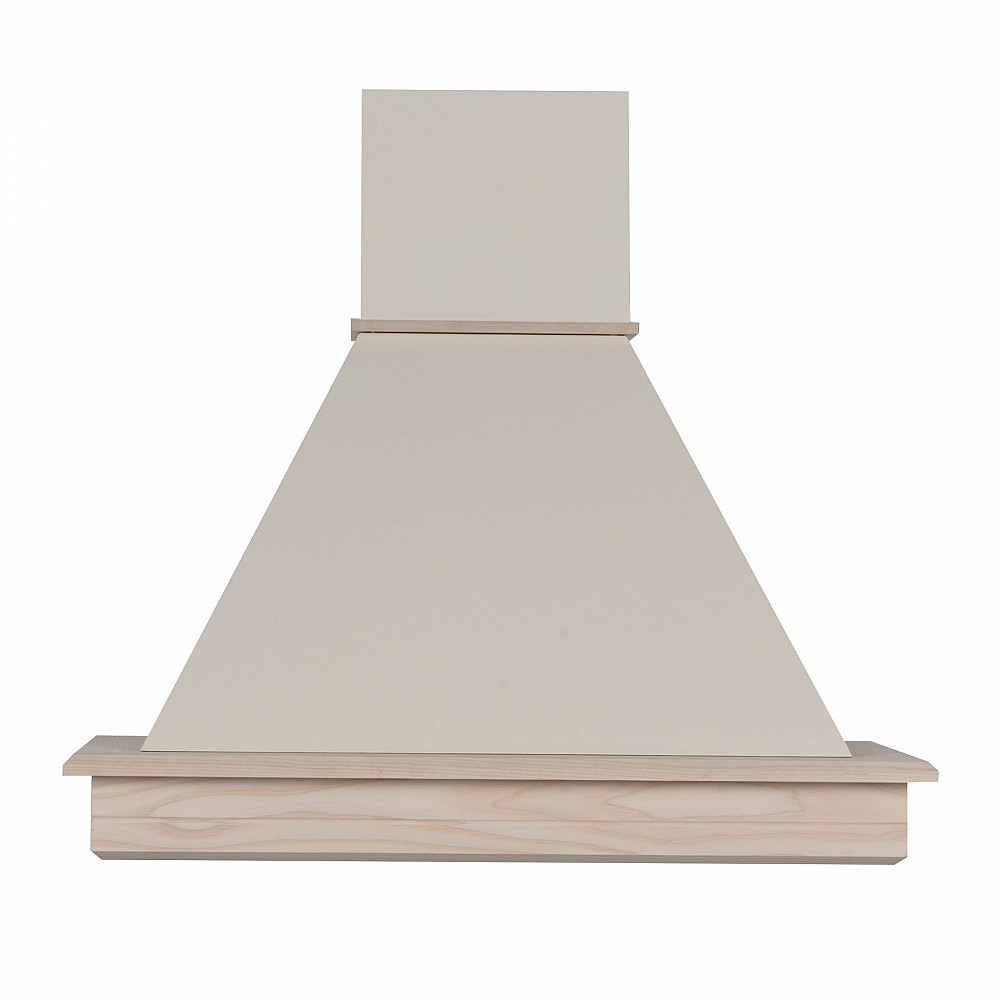- Cappa classica STOCK 70 ayous grezzo-cono panna- motore 218 mc/h